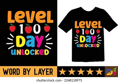 100 Day of school svg t shirt design