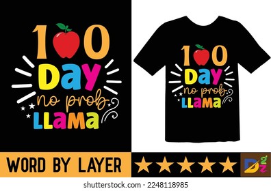 100 Day of school svg t shirt design