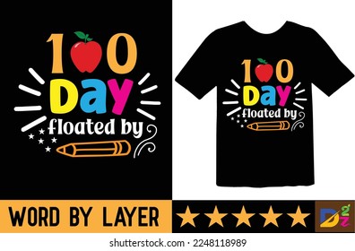 100 Day of school svg t shirt design