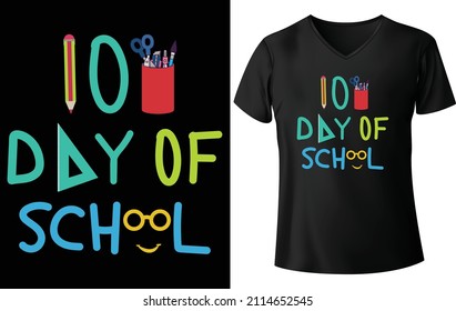 100 day of school t shirt design