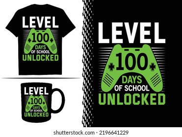 100 day of school t shirt design