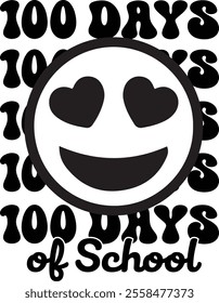 100 day of school t shirt design