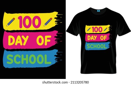 100 day of school t-shirt design