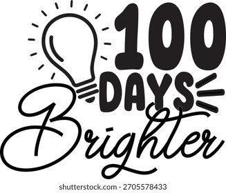 100 DÍAS DE DISEÑO DE CAMISETA DE TIFOGRAFÍA BRITER