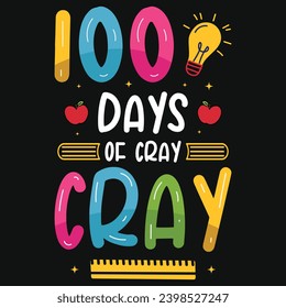 100 days Elementary school teaching tshirt design