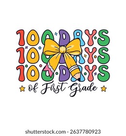 100 days of first grade kindergarten school kids, 100 Days of School Life