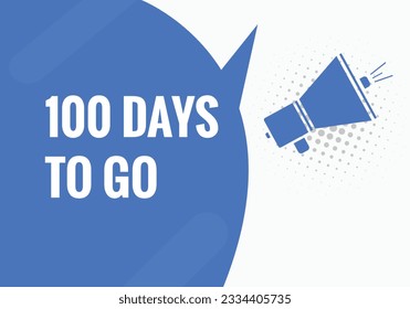 100 días para la plantilla de cuenta regresiva. 100 días Cuenta regresiva diseño de banner de los días de la izquierda