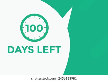 100 days to go countdown template. 100 day Countdown left days banner design. 100 Days left countdown timer