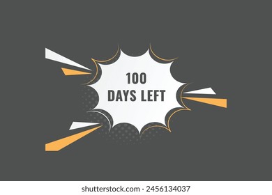 100 days to go countdown template. 100 day Countdown left days banner design. 100 Days left countdown timer