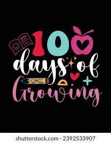 100 DÍAS DE CRECIENTE DISEÑO DE CAMISETAS