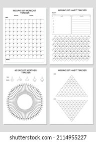 100 Days Habit Tracker Workout Weather