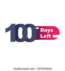 100 Days Left Design Template