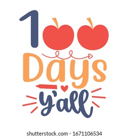 100 Days Of Love vector design