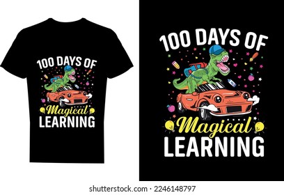 100 días de aprendizaje mágico Diseño de camisetas