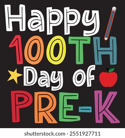 100 Días De Pre K Profesor Y Estudiante Profesor Chico, Chica 