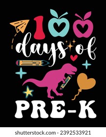 
100 DAYS OF PRE-K TSHIRT DESIGN