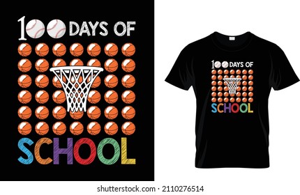 100 DAYS OF SCHOLL T-SHIRT DESIGN TEMPLATE