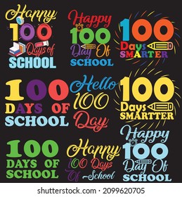 100 días de diseño del paquete escolar 