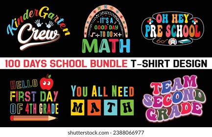 100 Days of School Bundle Shirt Back to school Bundle 100 Days School Kindergarten Bundle Shirt