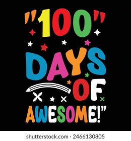 100 Days School Child Design