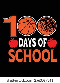 100 days of school Design.