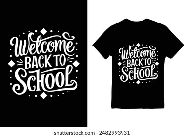  100 Days Of School hand-lettered typography T-shirt design