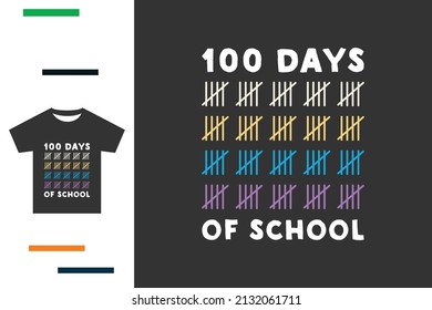 100 days of school t shirt design