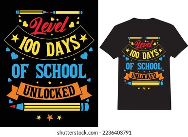 100 days of school t shirt design for your business. If you need this type of design, just download from here. Advance thanks