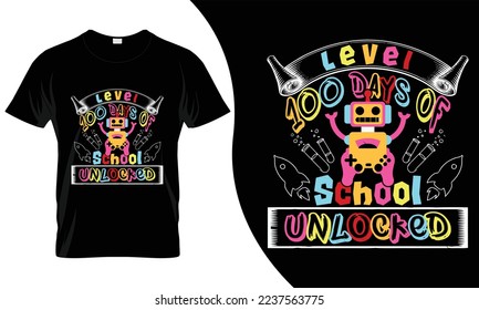 100 day's of school T Shirt Design. these fishing t shirt would be the best deal for children.