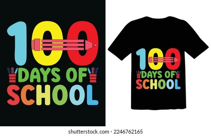 100 Days School T Shirt Design