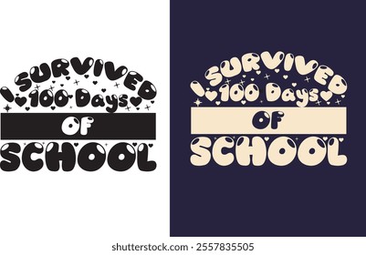 100 days of school t shirt design