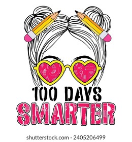 100 Days Of School T-Shirt, Back To School Shirt, Kindergarten Shirt Template's 