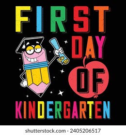 100 Days Of School T-Shirt, Back To School Shirt, Kindergarten Shirt Template's 