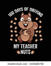 100 Days Of School T-Shirt Design