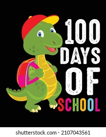 100 Days Of School T-Shirt Design