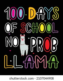 100 Days Of School T-Shirt Design