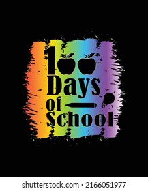 100 days of school t-shirt design