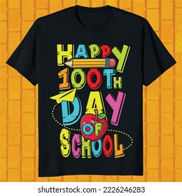 100 days of school t-shirt design