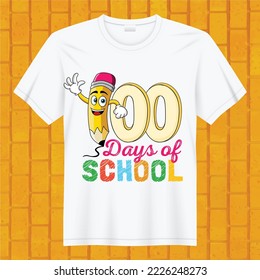 100 días de diseño de camisetas escolares