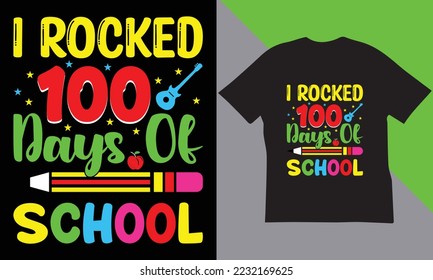 100 Días De Diseño De Camisetas Escolares.