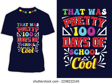 100 days of school t-shirt  design
