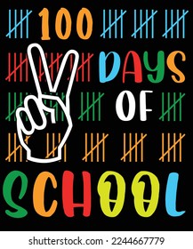 100 Días de diseño de camisetas escolares