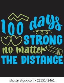 100 Days Of School T-shirt Design