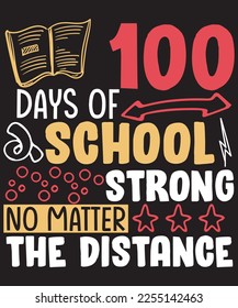 100 Days Of School T-shirt Design