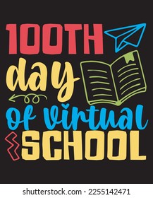 100 Days Of School T-shirt Design