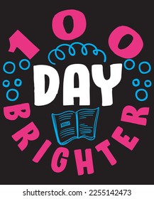 100 Days Of School T-shirt Design