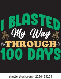 100 days of school t-shirt design