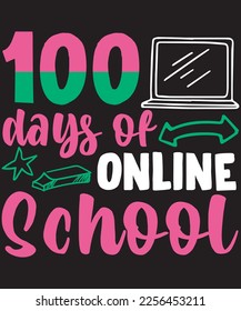 100 days of school t-shirt design