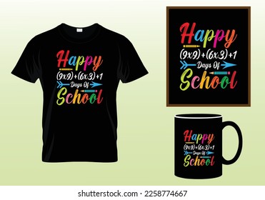 100 Días de diseño de camisetas escolares, diseño de camisetas de escuela, 100 días, diseño de camisetas de clase Lover T