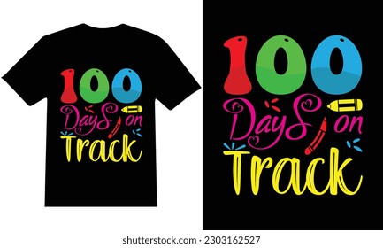 100 Tage T-Shirt Design Vektor der Schule.